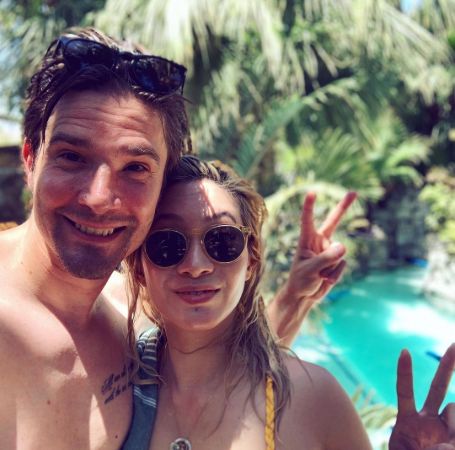 Chantal Thuy with her boyfriend Julian.